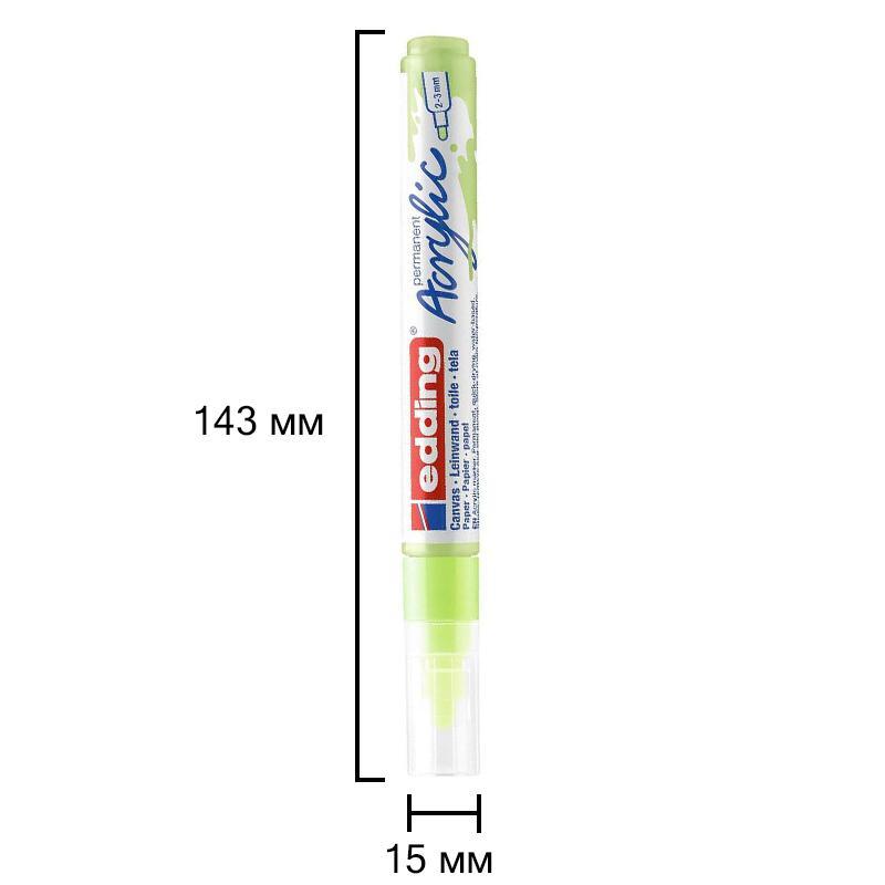 Маркер акриловый Edding 5100/917.кругл.нак. 2-3 мм. Цвет Пастельный зеленый