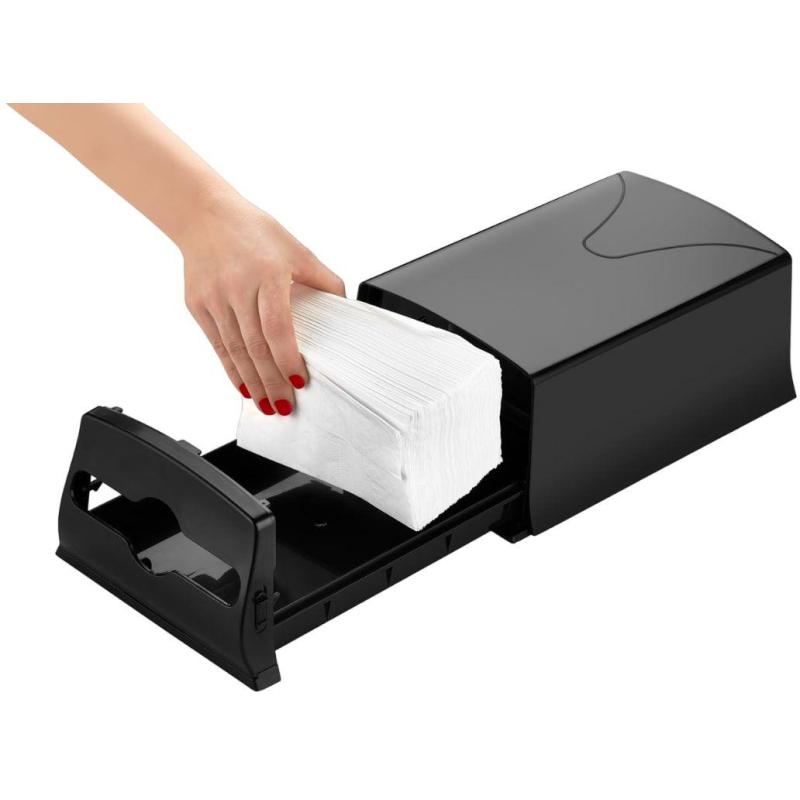 Диспенсер для салфеток Luscan Professional Optima maxline N4 черный