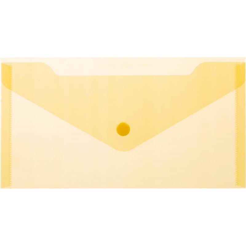 Папка-конверт на кнопке С6 224x119мм, 180мкм, Attache ассорти, 10шт.уп