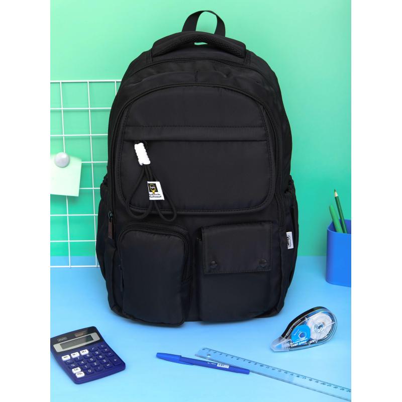 Рюкзак Комус Класс Черный moon, 2 отделения  31.5x15x46