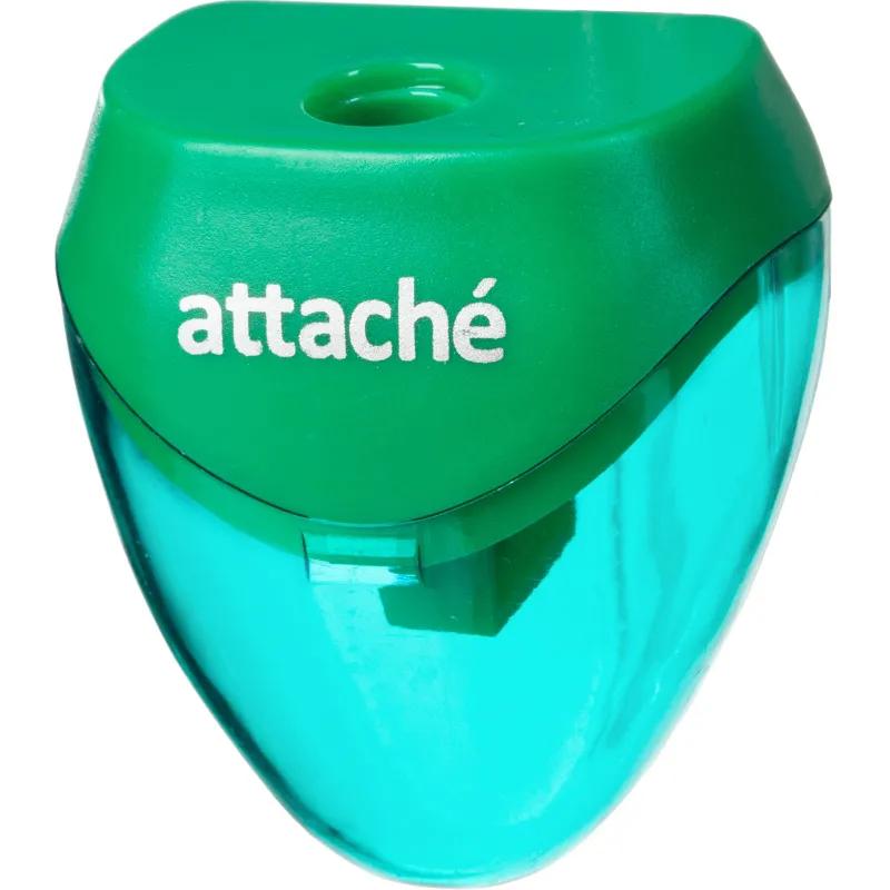 Точилка Attache, 1 отверстие, с контейнером, в ассорт