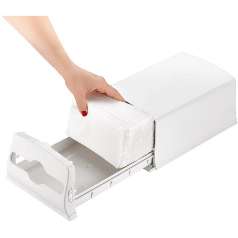 Диспенсер для салфеток Luscan Professional Optima maxline N4 белый