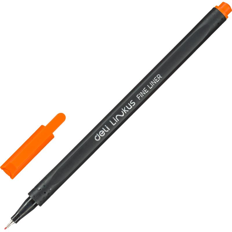 Набор линеров Deli толщина линии  0,45 мм, 6 цветов, с европодвесом