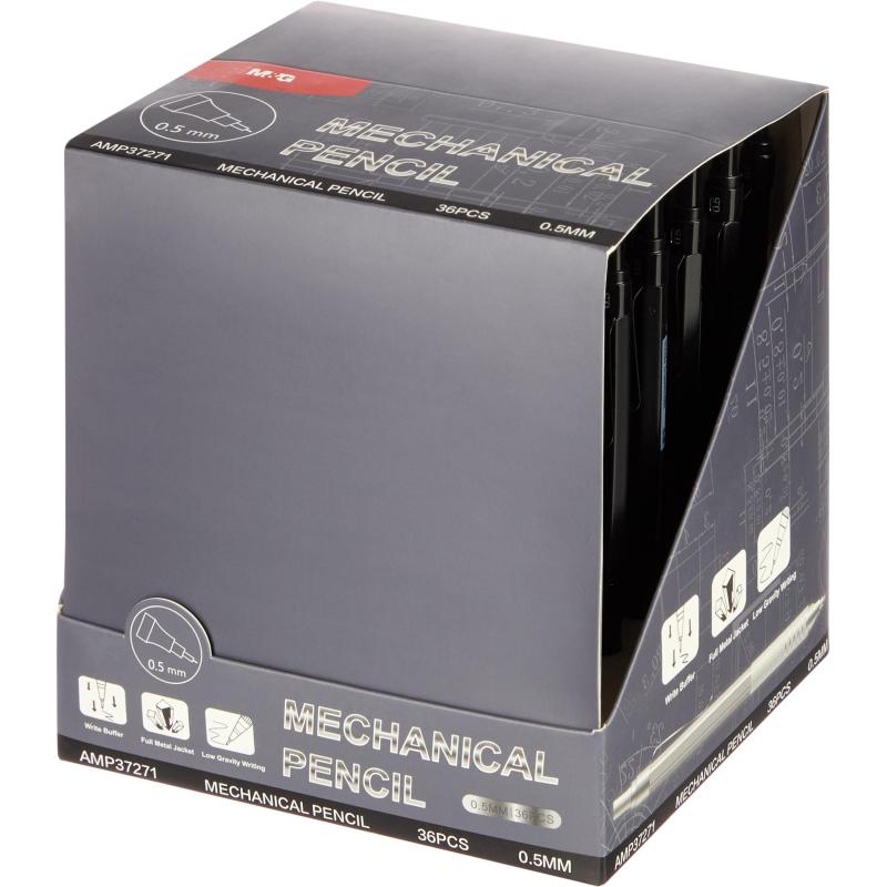 Карандаш механический M&G, 0,5 мм, металл, ассорти