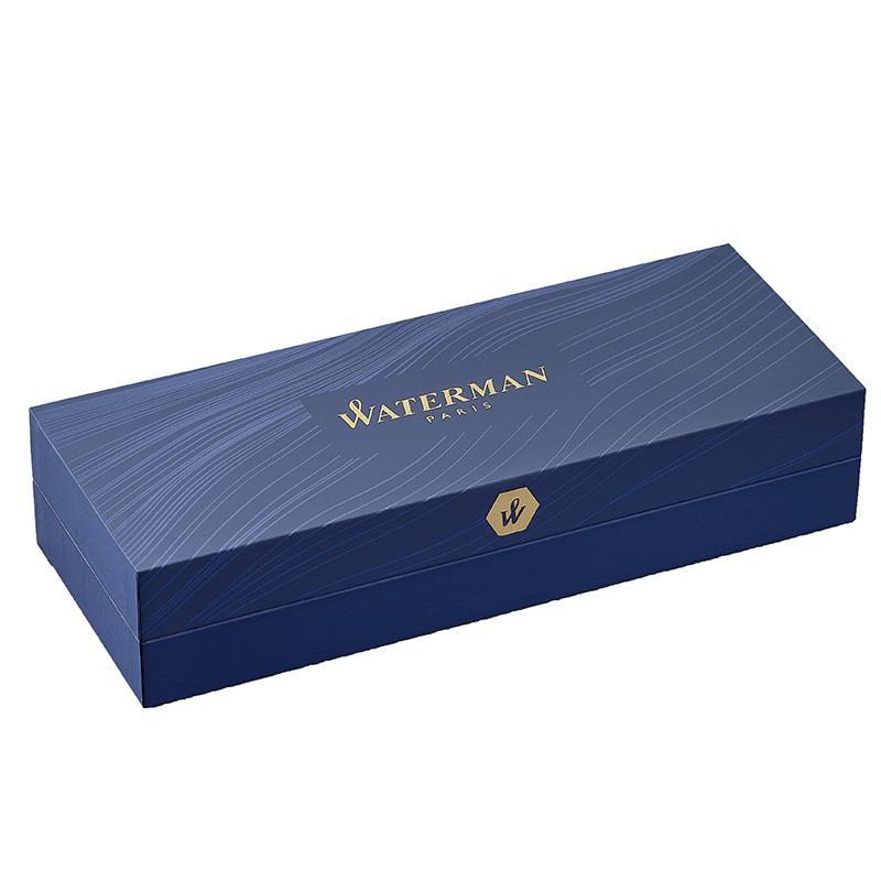 Ручка шариковая WATERMAN HEMISPHERE S0920370 сталь с позол лин сред чер син