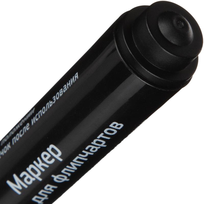 Маркер для флипчартов по бумаге Attache черный 2-3 мм круглый нак