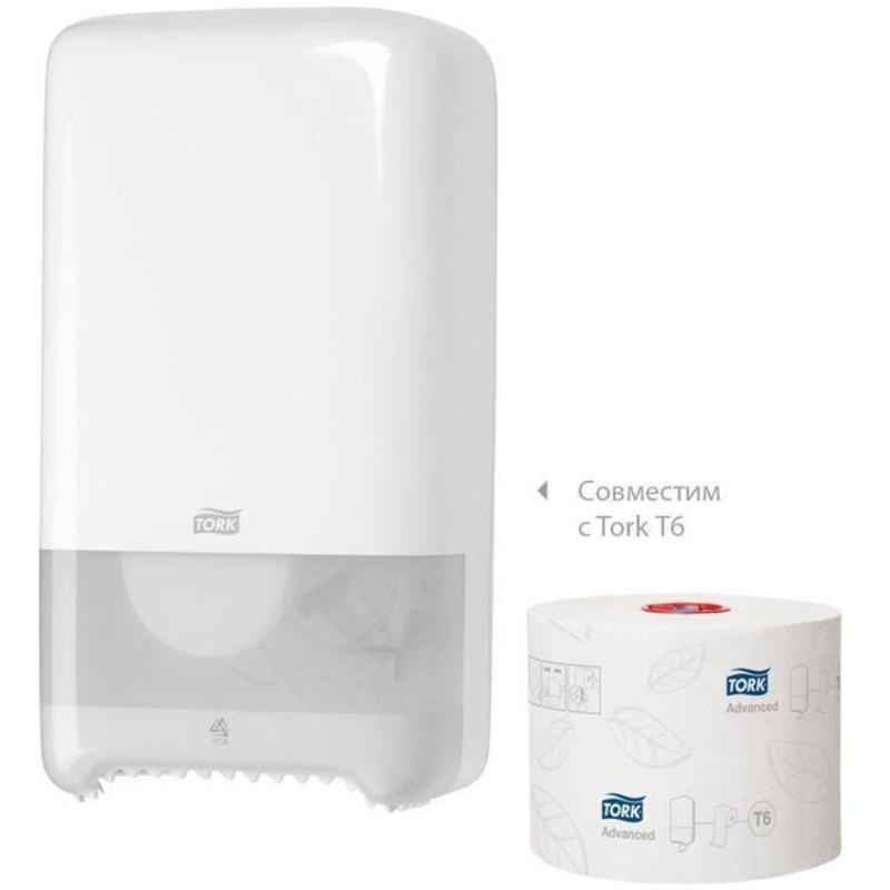 Бумага туалетная д/дисп Торк/Tellus в миди-рул Т6 2сл100м27рул127530/127531