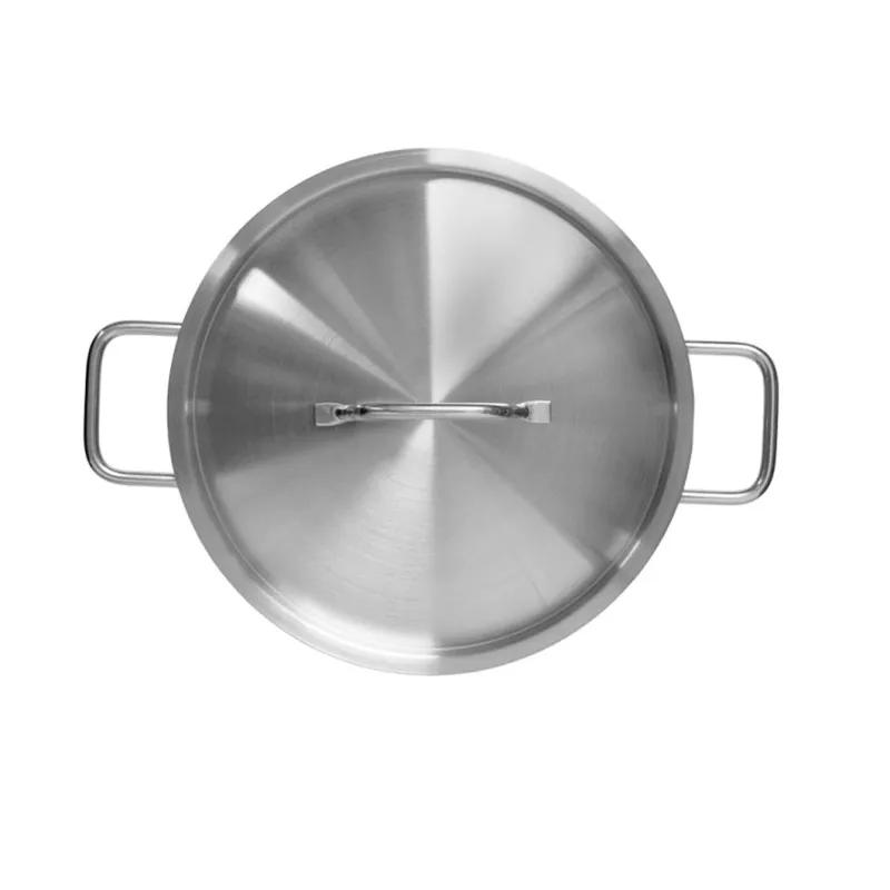 Кастрюля 5л нерж.тройное дно d=235 h=130,с кр.,серияSatin LUXSTAHL кт3156