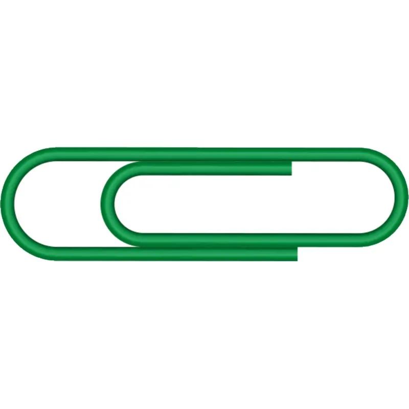 Скрепки Комус с полимерным покрытием, 50 мм,разноцветные, 50 шт/уп