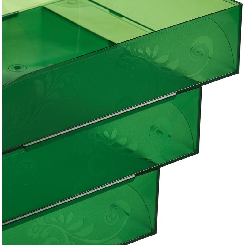 Лоток горизонтальный Комус Русская серия, зеленый, проз