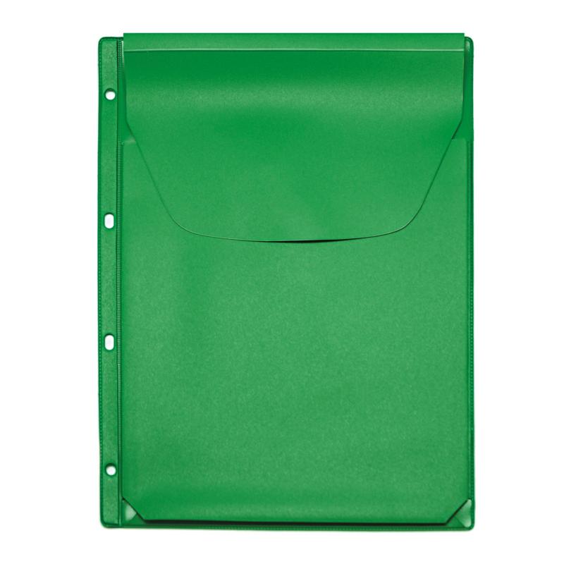 Файл-вкладыш А4 300  мкм Комус, с кла паном, цветная 3 шт. уп