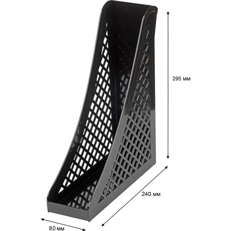 Лоток вертикальный Attache 80мм черный