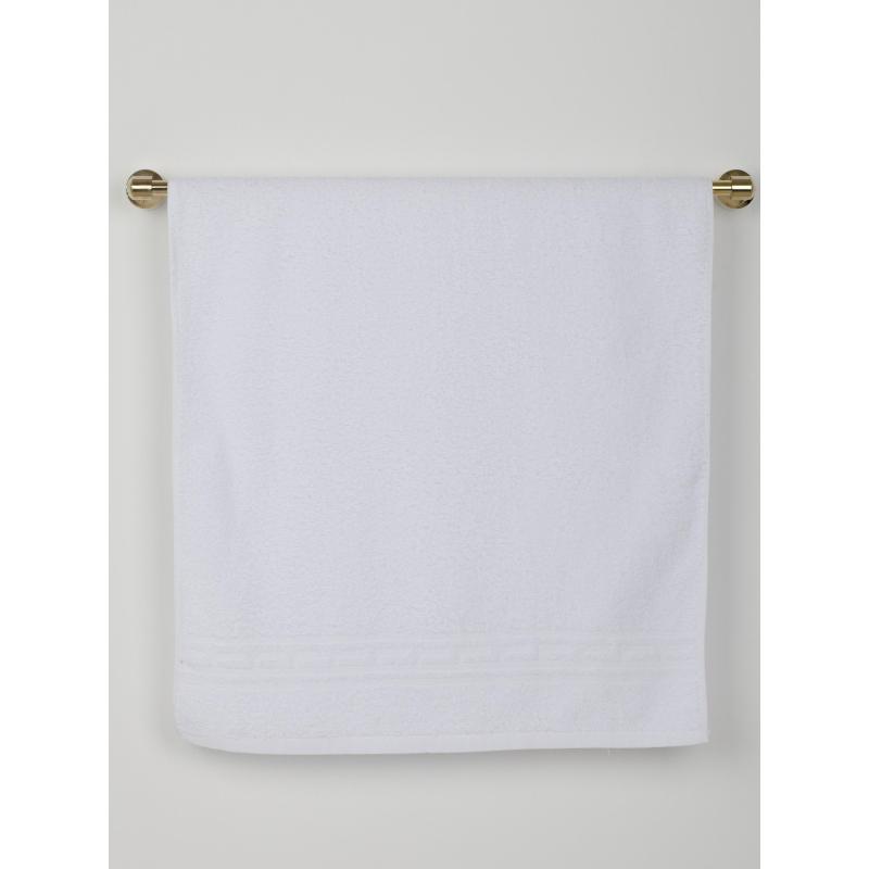 Набор полотенец махровых Luscan/бордюр 380г/м2, 70х130 белый, 10 шт/уп