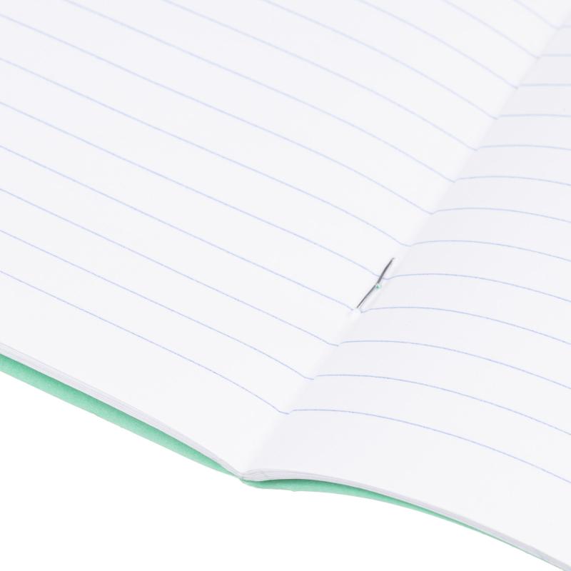 Тетрадь в зеленом офсете 18л.,  линия, штука, внутр.блок 100% белизна