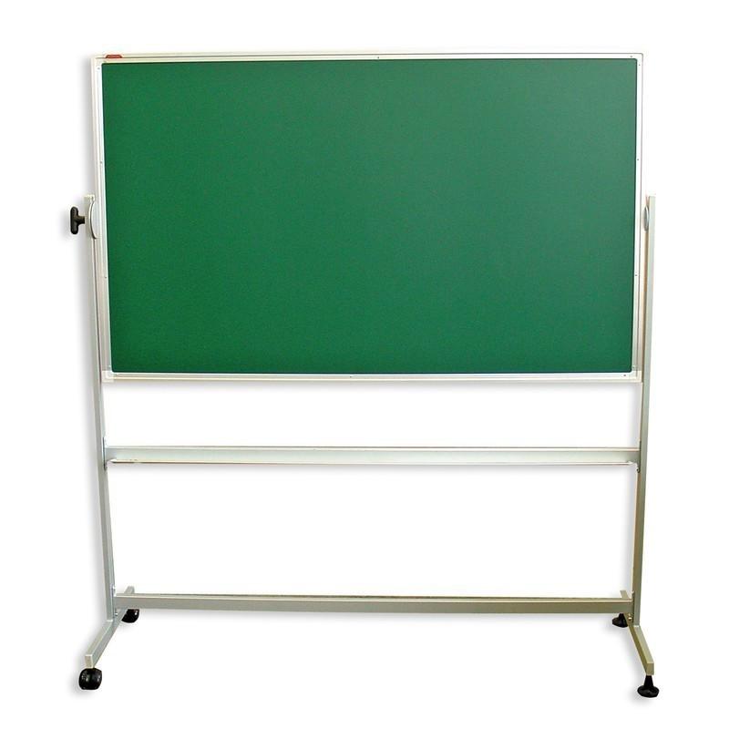 Доска меловая магнитная-зелен/маркерн-белая Attache Twist 100х150вращ.мобил