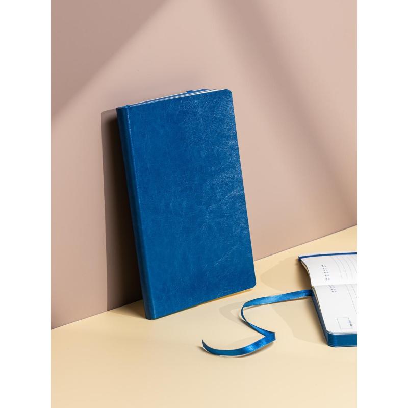 Ежедневник недатированный ATTACHE FLEX синий А5, 136 л. бежевый блок