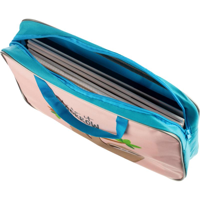 Папка школьника А4 с ручками + твердое дно, ПШ-11, ЗАБАВНЫЙ ЛЕНИВЕЦ 2022