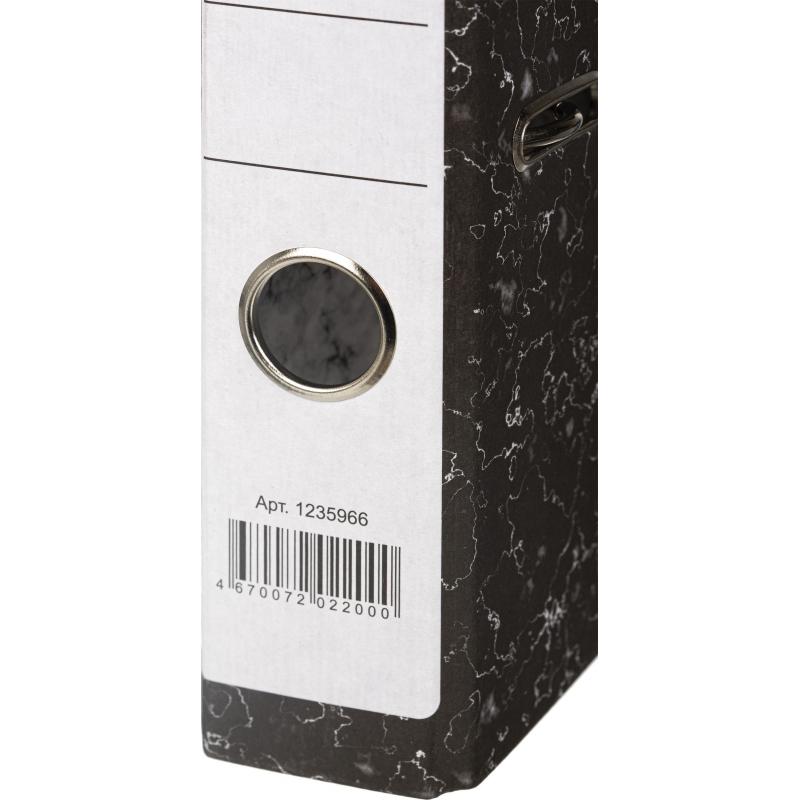 Папка-регистратор 50 мм мрамор ч/б (реестр)