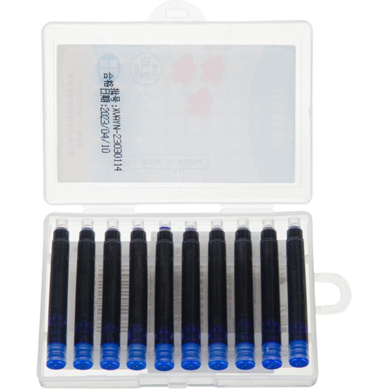 Картридж чернильный для перьевой ручки M&G синий 0,6г x 10шт/уп, пласт.кейс