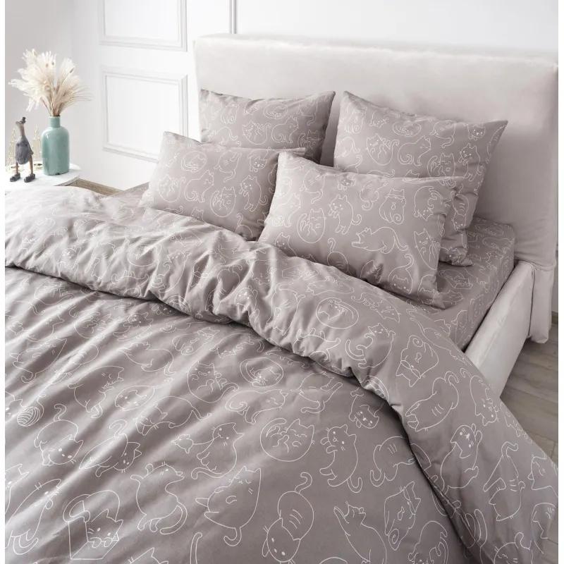 Постельное белье Евро  Бязь (нав.70х70-2шт),Cuties