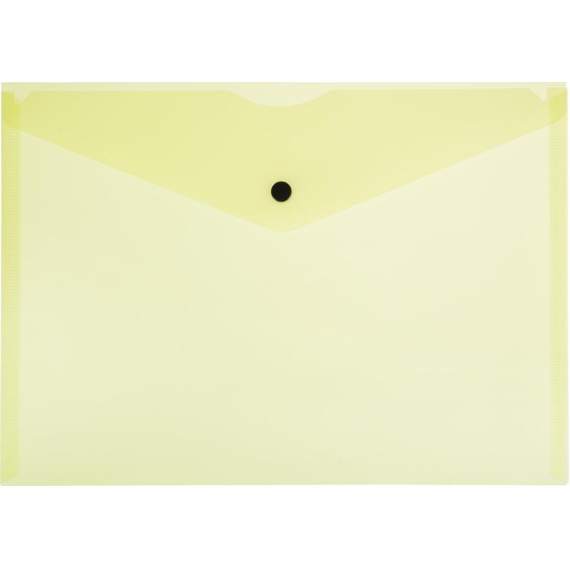 Папка-конверт на кнопке Attache Neon А4 180мкм 8шт/уп оранж,жлт,салат,роз