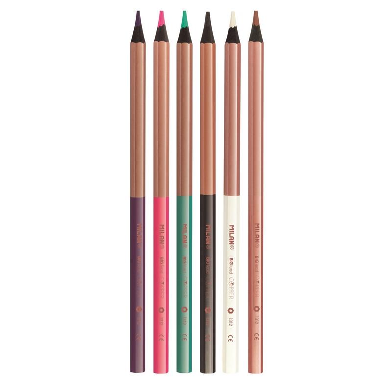 Карандаши цветные Milan Copper, 6 цв., 713206