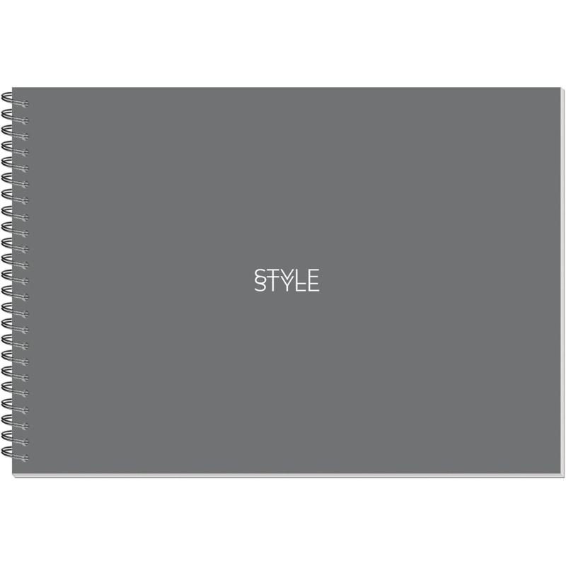 Альбом для рисования Комус Класс Минимализм,А4,40л,спираль,в асс,2шт/уп