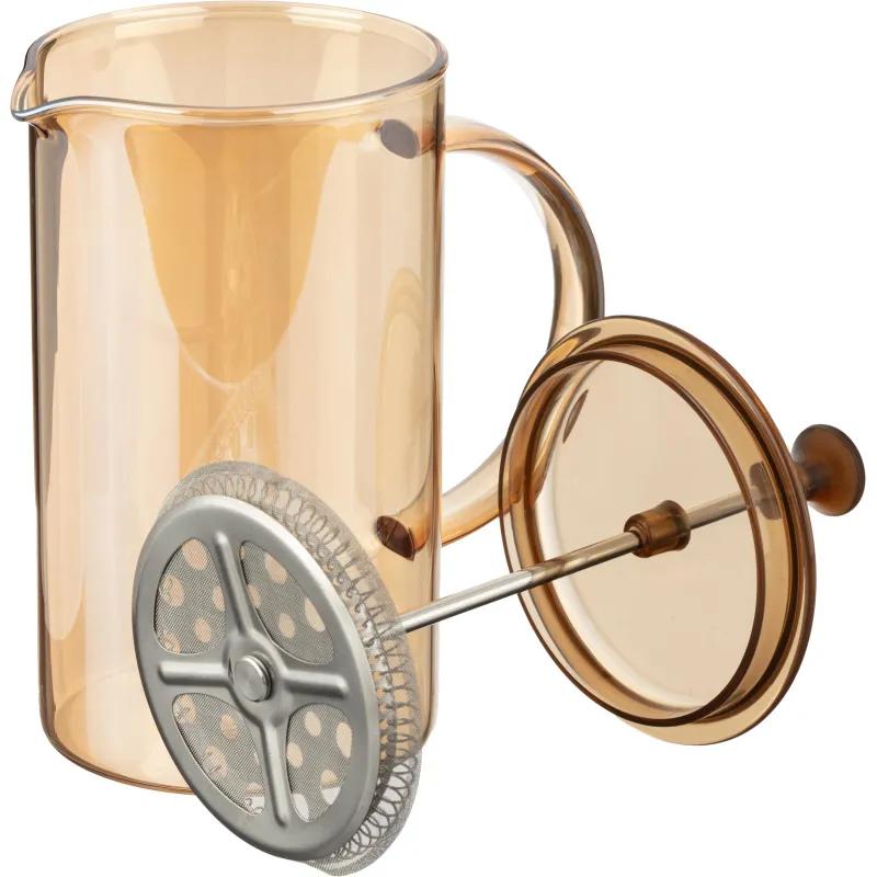 Френч-пресс 600мл. Гоуджекит АБС-пластик, боросиликат. стекл с покр,нерж ст