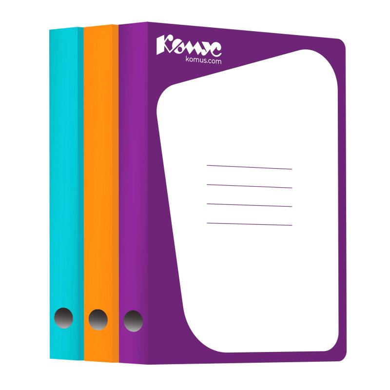 Скоросшиватель картон. Комус каширован.картон 30мм сиреневый