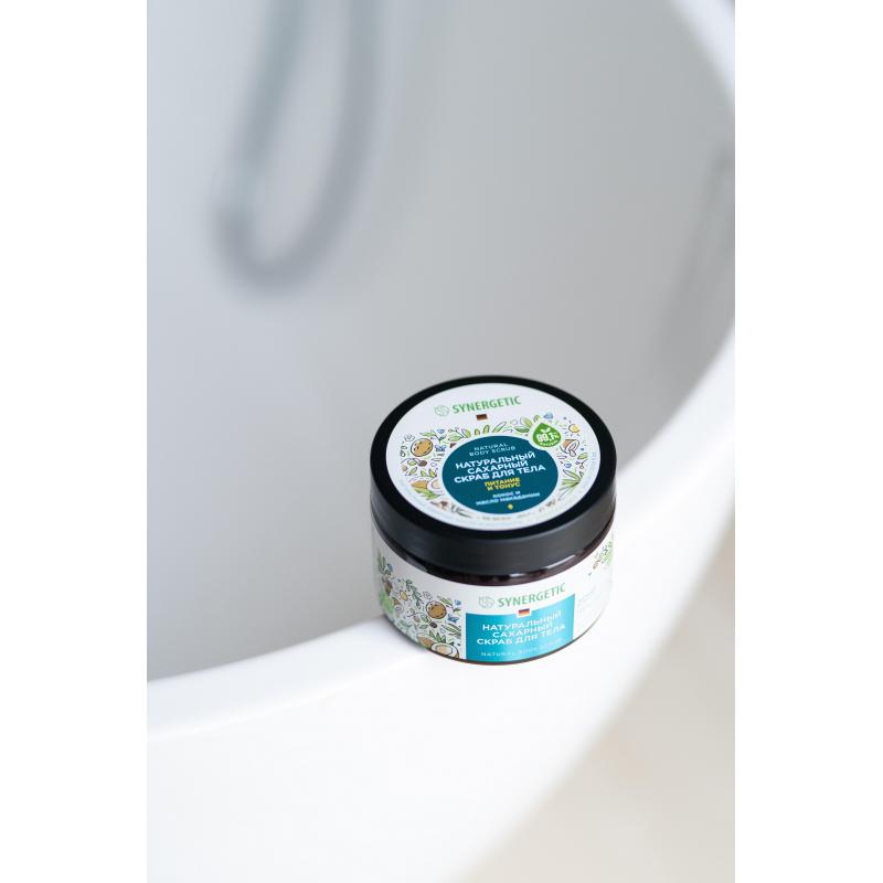 Скраб для тела SYNERGETIC кокос и масло макадамии 300мл