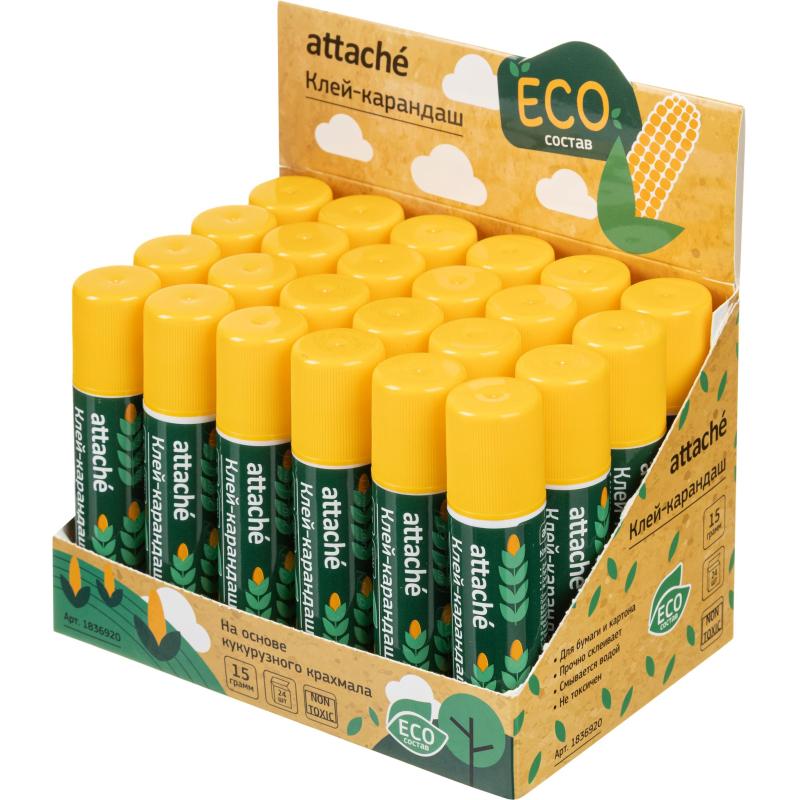 Клей-карандаш на натуральной основе 15г Attache