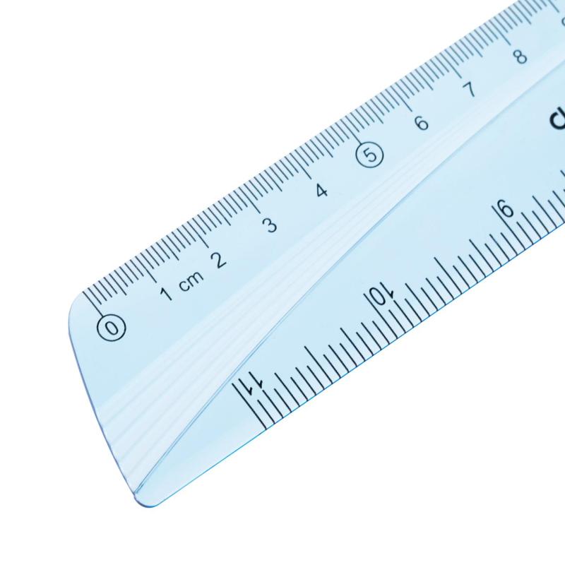 Набор чертежный Deli EH13 большой:лин 30см,угольн 19и13см,трансп 12см,голуб