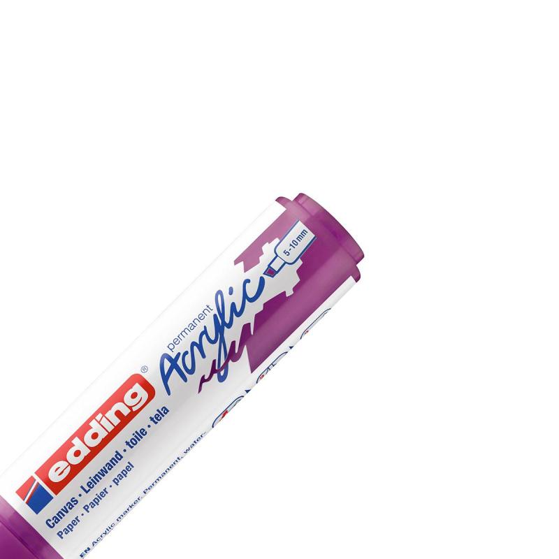 Маркер акриловый Edding 5000/910.скош.нак. 5-10 мм. Цвет Ягодный