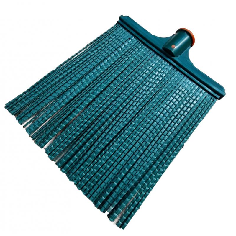 Метла веерная пластиковая № 3 с черенком (ширина рабочей части 27 см)