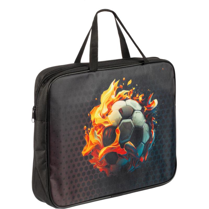 Папка школьника А4 с ручками + твердое дно,ШИРОКАЯ ПШ-11,ОГНЕННЫЕ ИГРЫ