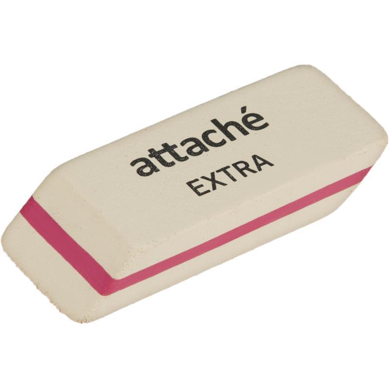 Ластик скошенный Attache Extra, нат.каучук, 50x19x8мм, ассорти