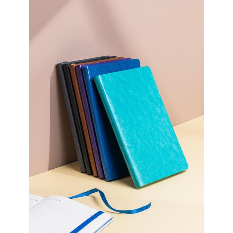 Ежедневник недатированный ATTACHE FLEX синий А5, 136 л. бежевый блок