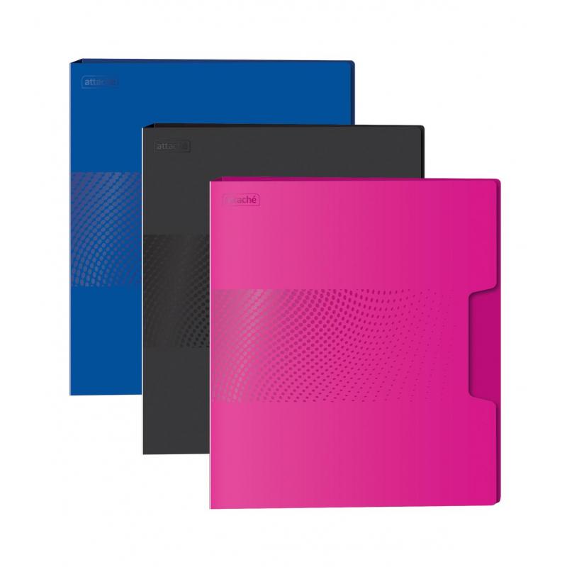 Скоросшиватель пластиковый с пруж.мех. Attache  Digital, синий