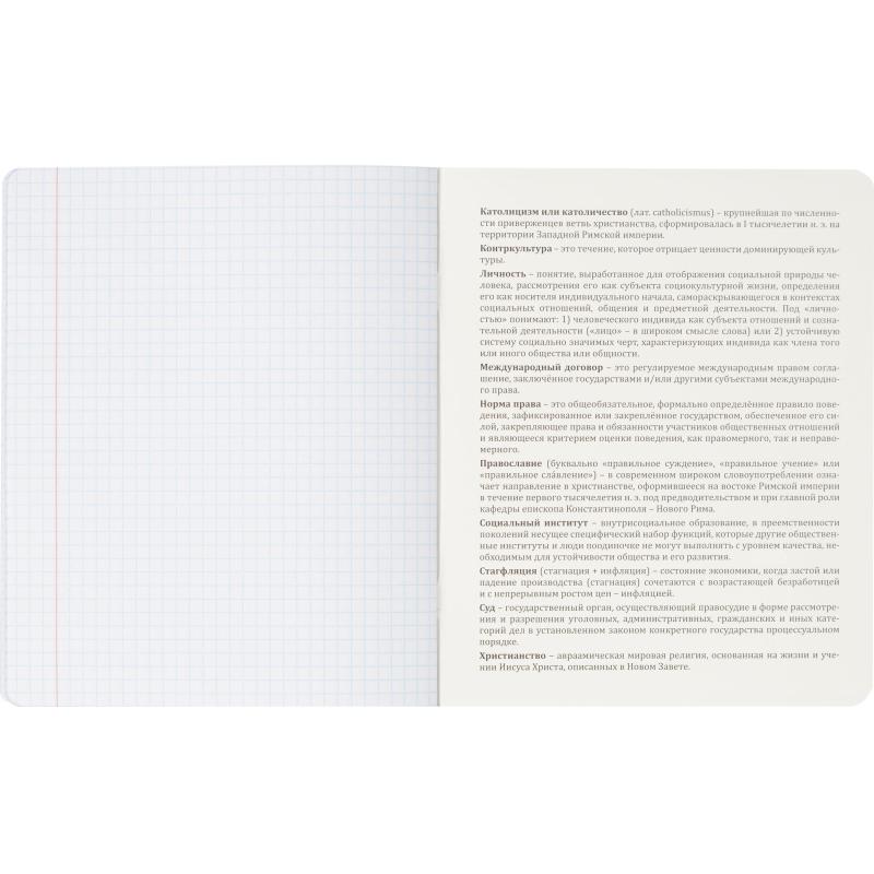 Тетрадь предметная Комус Класс Искусство, 48 л., А5, кл., ОБЩЕСТВОЗНАНИЕ