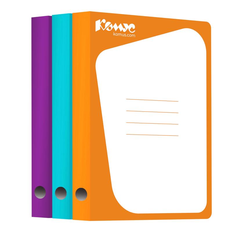Скоросшиватель картон. Комус каширован.картон 30мм оранжевый