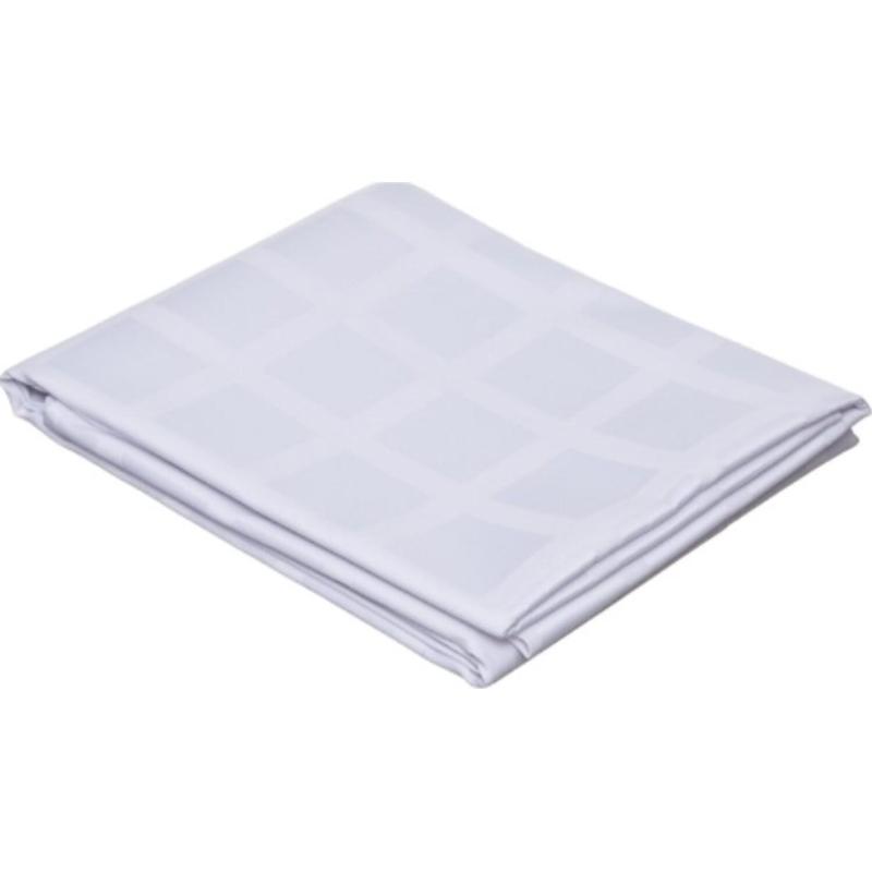 Скатерть Luscan Журавинка 145х180см (88%ПЭ, 12%хлопок) рис квадрат, белый