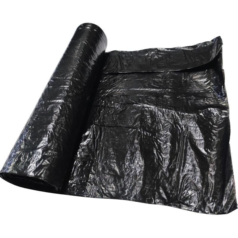 Мешки для мусора ПВД 120л 30 мкм 10шт/рул черные_КБ