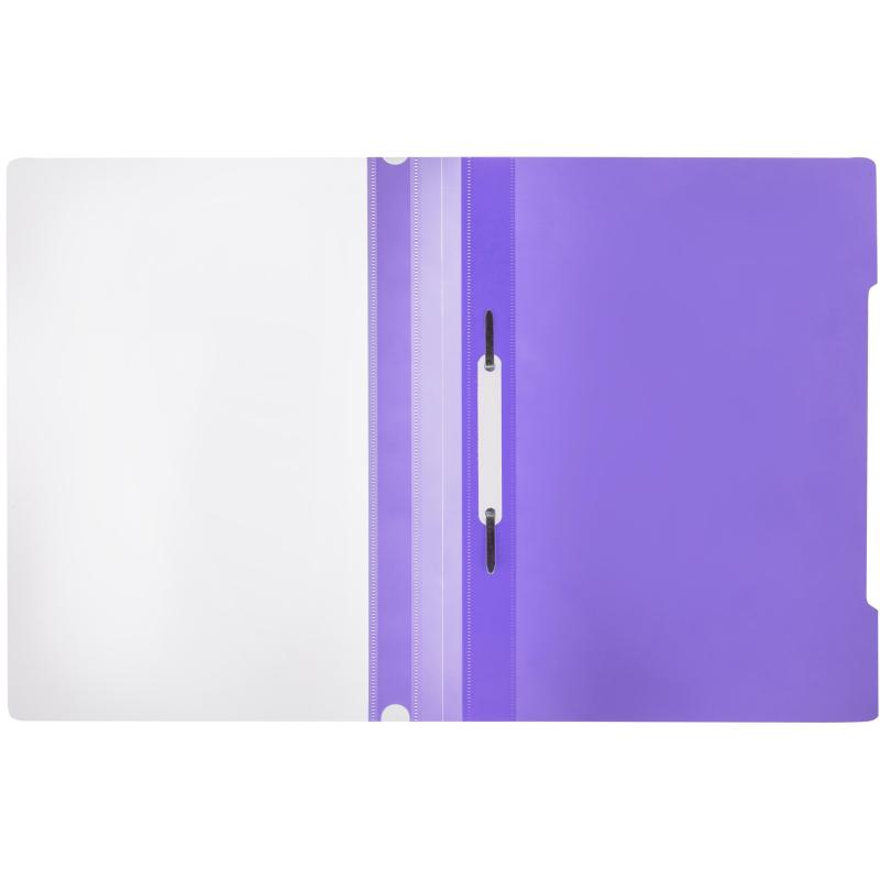 Скоросшиватель пластиковый Attache, А4, Элементари, фиолетовый 10шт/уп