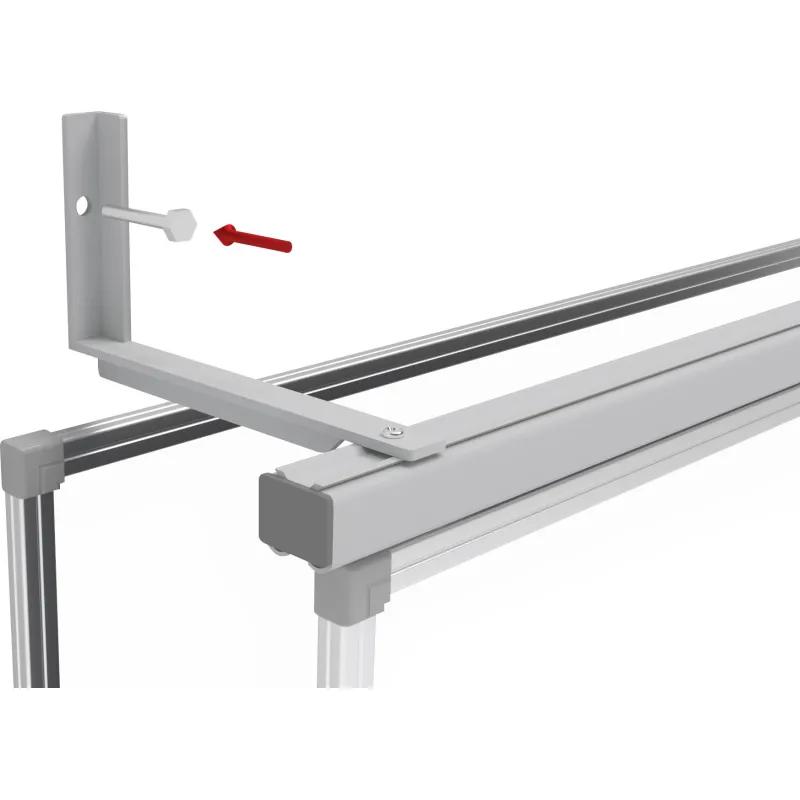 Доска раздвижная магнитно-маркер/мелов Attache 100х300 4хсекц.под инт.сист