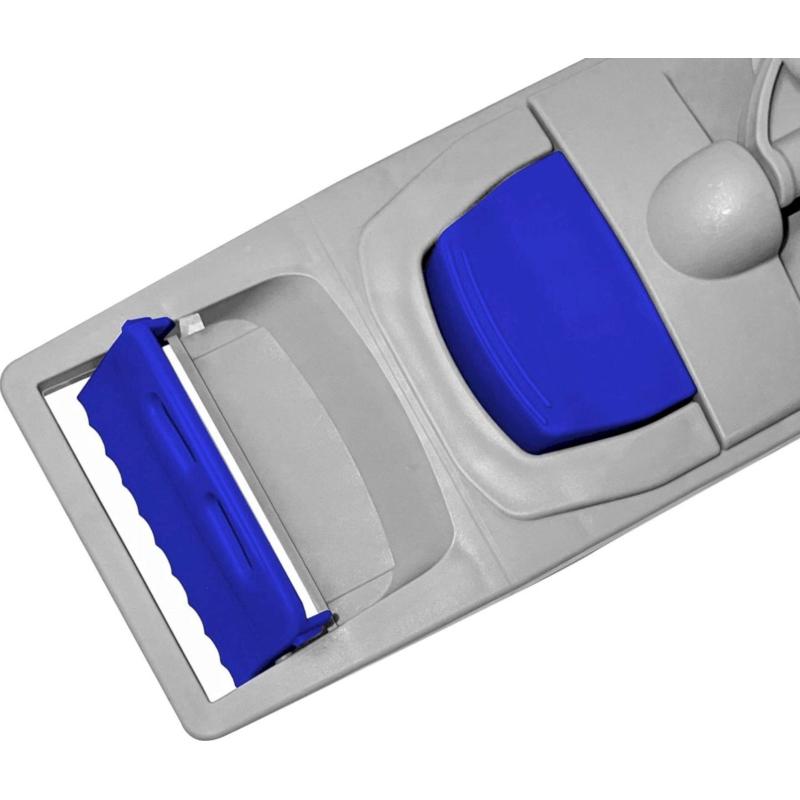 Держатель МОПа универс/зажимы, пластик LuscanProf  50х11см, серый/синий