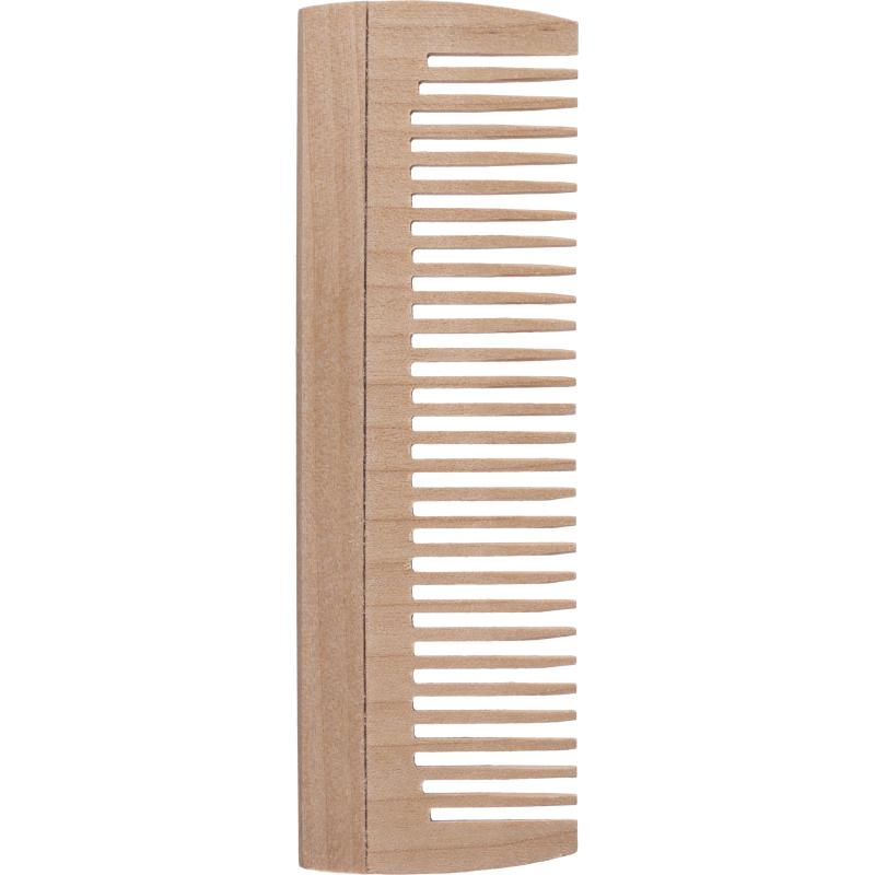 Расческа - гребень Lei, деревянный, без ручки, 27 зубьев