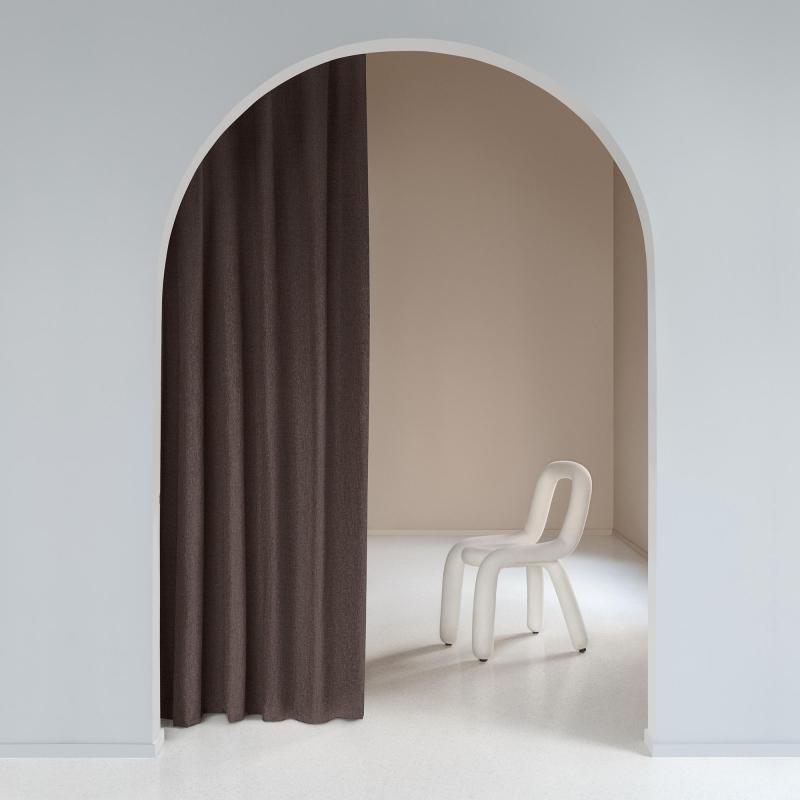 Штора Волшебная Ночь, Рогожка 165х270 см Шоколад 797943