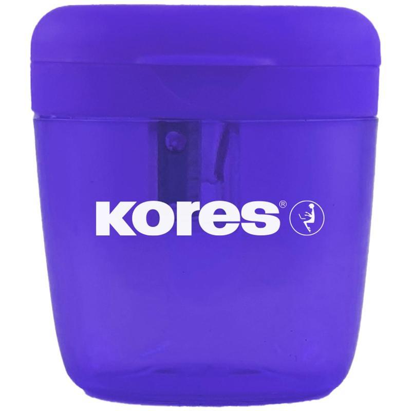 Точилка Kores DEPOSITO 1X одно отверстие, цвета в ассортименте 35809