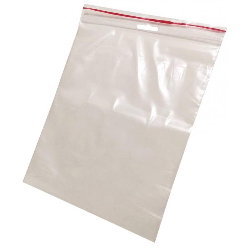 Пакет с замком (Zip Lock) с европодвесом 20 х 25 см, 60 мкм, 100 шт/уп