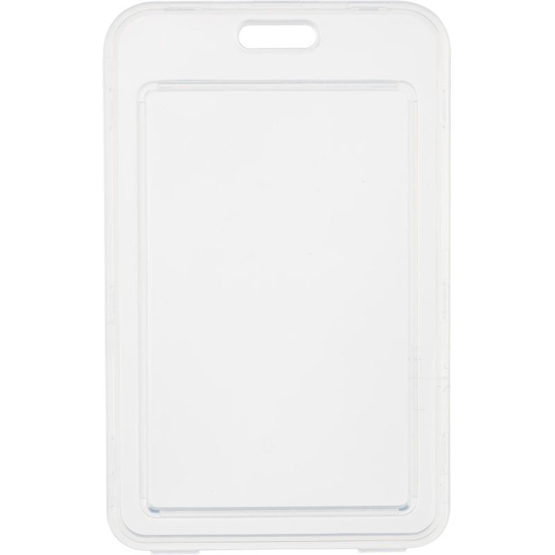 Бейдж Deli 64804 вертик.,на шнурке с клипом., вкладыш: 54x86мм, белый, 1 шт